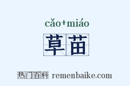 草苗是什么意思的图片